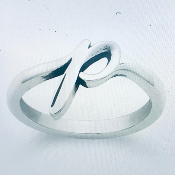 James Avery Script Initial P Ring - Picture 4 of 5